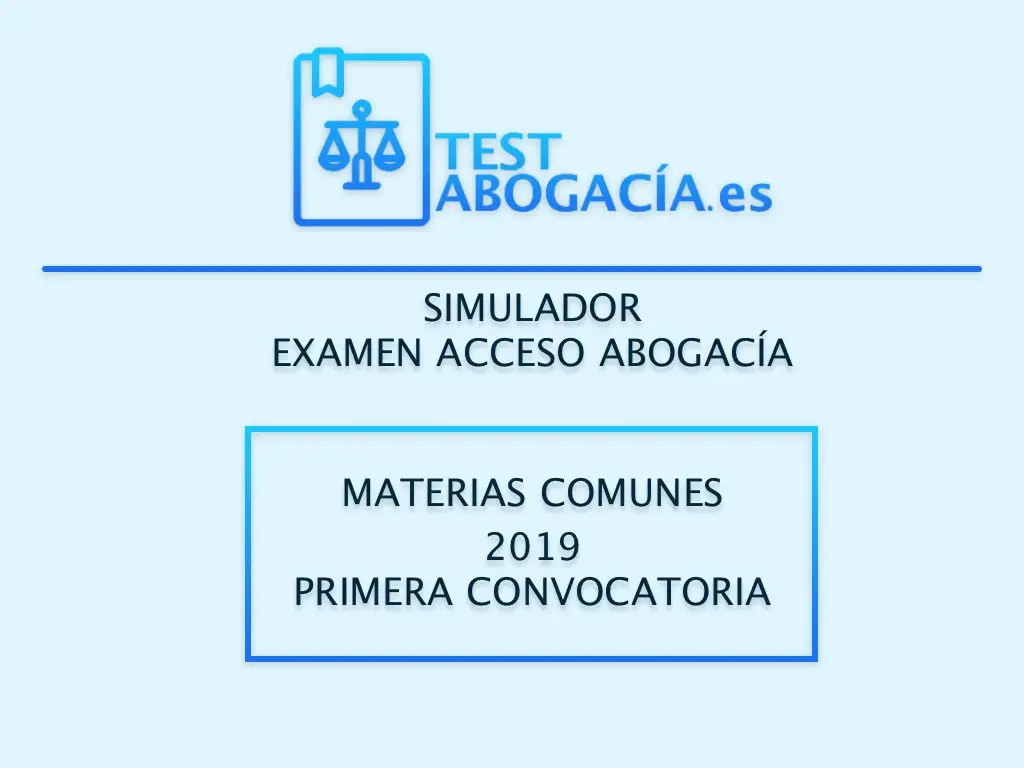 materias comunes 2019 primera convocatoria