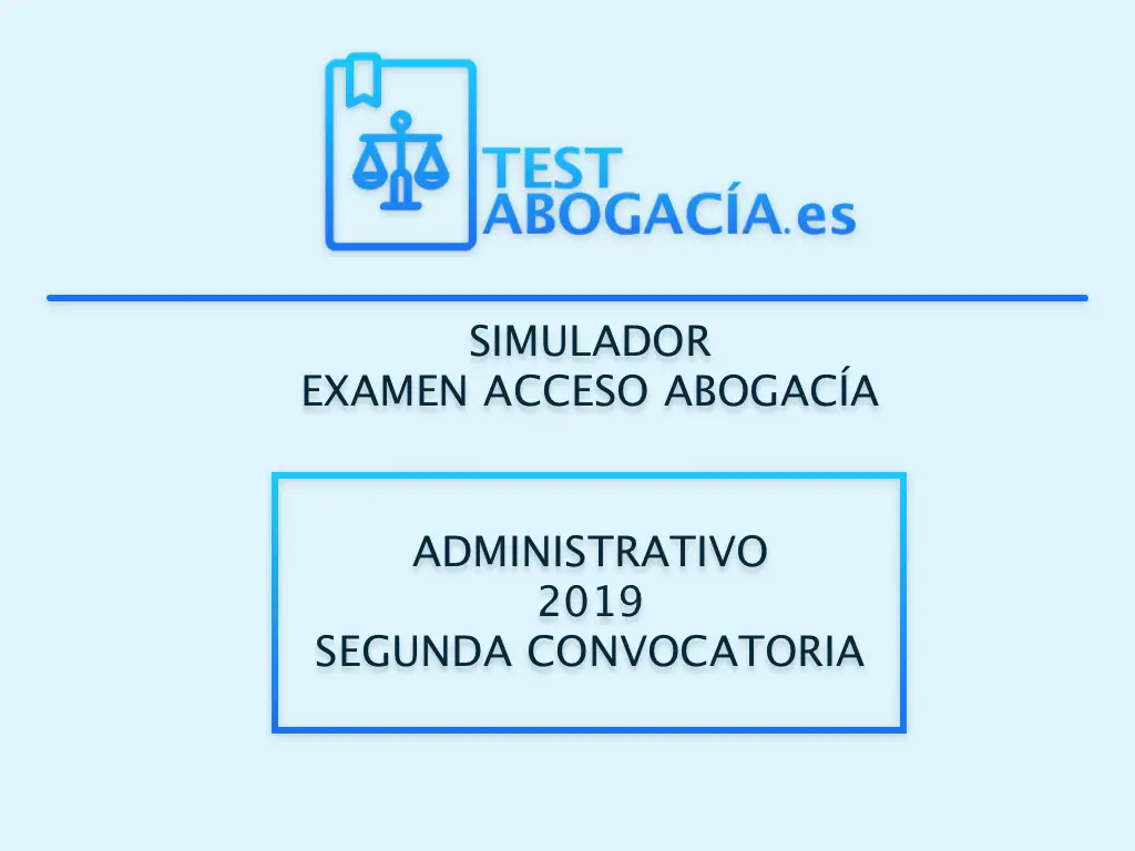 administrativo 2019 segunda convocatoria