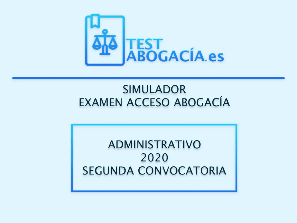 administrativo 2020 segunda convocatoria